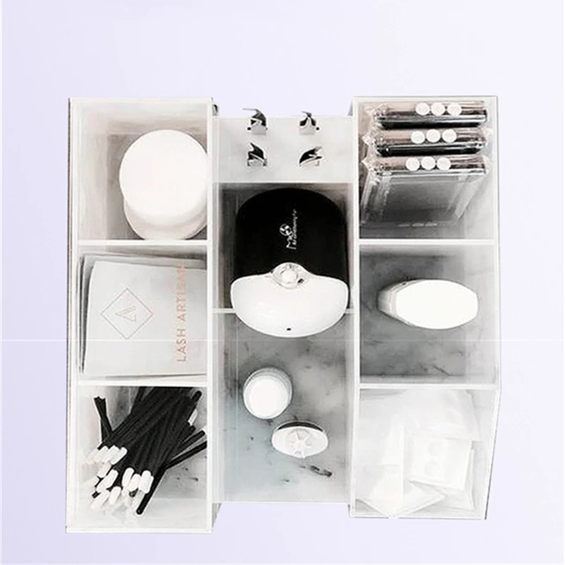 

Eyelash Marble Eyelash Tools Shelf Tweezer Holder Durable Convenient Storage Rack Extension Acrylic Makeup Organizer Stand Nail