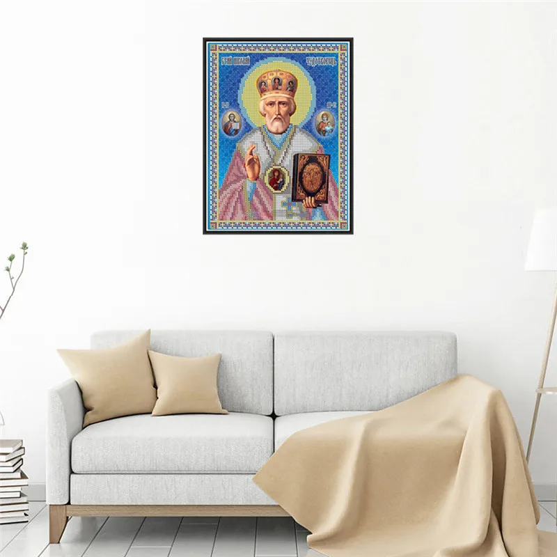 5D алмазная живопись сделай сам вышивка крестиком религия наклейка на стену