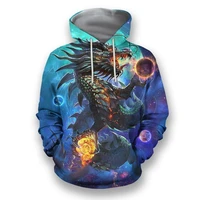 2021 fashion 3d tattoo dragon hoodie unisex sweatshirt for menwomen springautumn casual pullover zipper streetwear