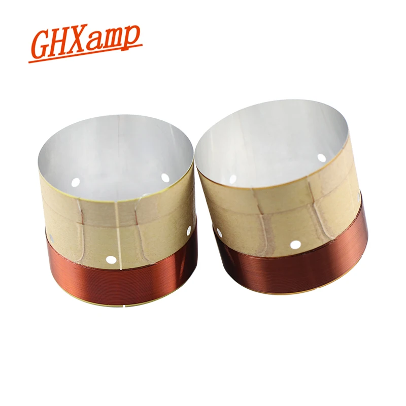 GHXAMP 60 5 мм басовая звуковая катушка НЧ 8ohm запасные части алюминий с отверстием для