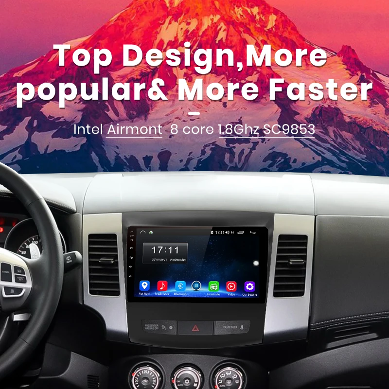 Junsun V1 pro 4G+ 64G CarPlay DSP Android 8,1 автомобильный Радио Мультимедиа стерео плеер gps для Mitsubishi Outlander xl 2 2005-2011 2Din