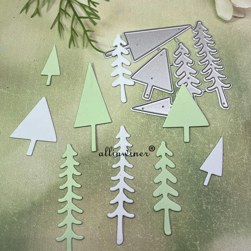 

Рождественская елка металлические штампы трафареты для DIY скрапбукинга декоративное тиснение ручная работа штамповочный шаблон