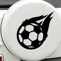 creative soccer ball stickers for cars motorcycle decorative stickers car window rearview mirror decals