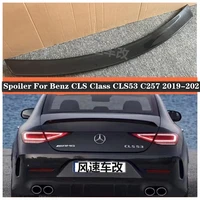 new high quality carbon fiber car rear trunk lip spoiler wing fits for mercedes benz cls class cls53 c257 2019 2020 2021