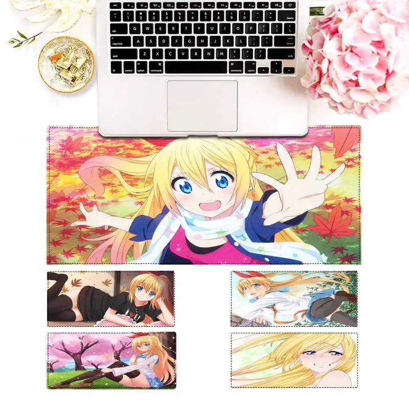 

Personalized Nisekoi Chitoge Kirisaki Mouse Pad Gaming MousePad Large Big Mouse Mat Desktop Mat Computer Mouse pad For Overwatch