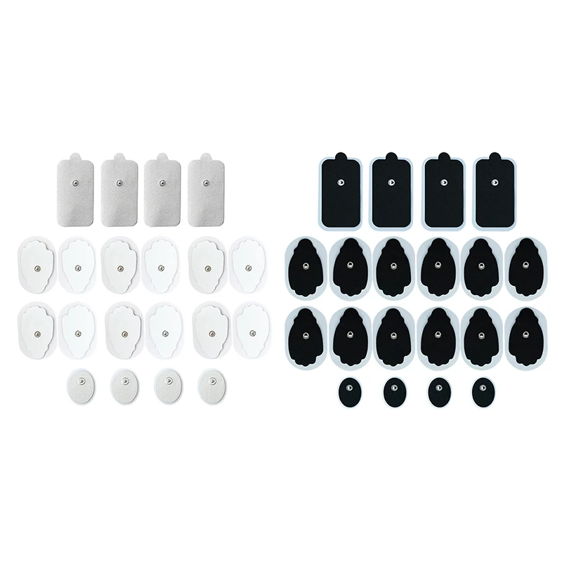 

20Pcs Electrode Pads,Reusable Self-Adhesive Replacement Pads For TENS Unit Muscle Stimulator,Small Medium Large Pads