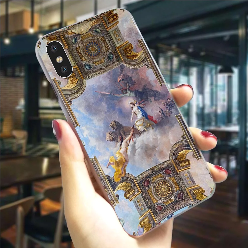Чехол для телефона с принтом «Ренессанс ангелы» чехол для iphone 8 5 5S SE 6 6 S/6 6S Plus 7/7 8 Plus X XS XR Xs Max, Жесткий Чехол