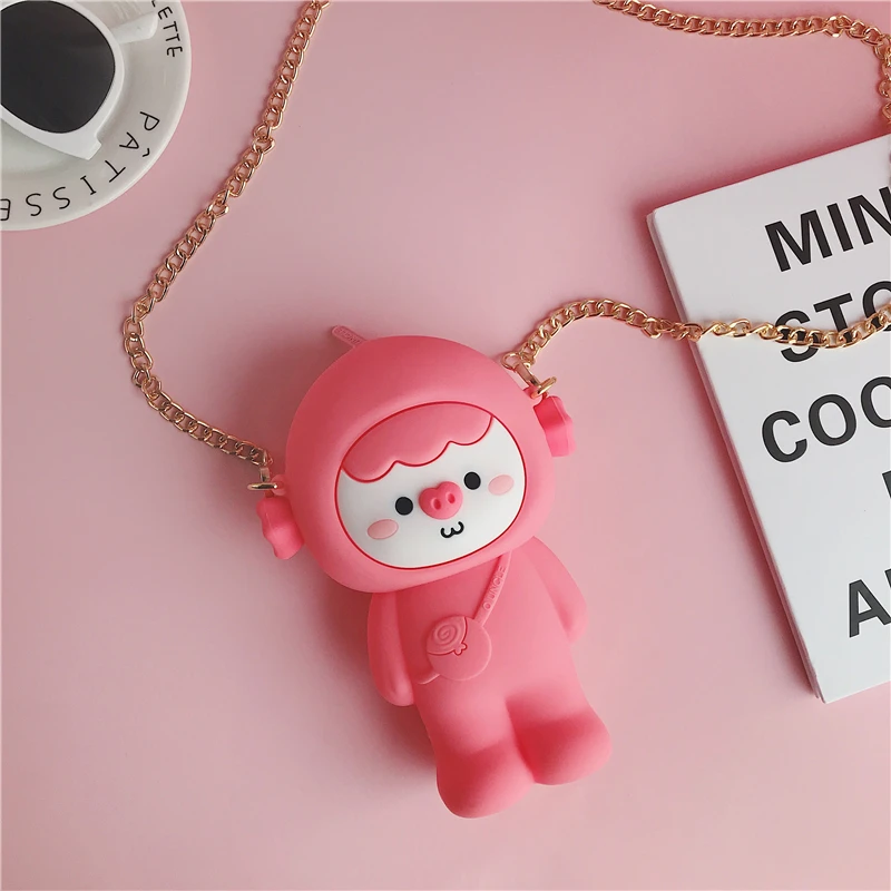 Силиконовая сумка-карандаш для хранения макияжа с рисунком из мультфильма Q UNCLE, Подарочный силиконовый красивый чехол для канцелярских принадлежностей, модные косметички, сумка Kawaii
