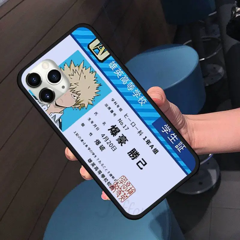 

My hero academia COMICS Phone Case For iphone 7 8 12 11 XR XS pro Max Mini plus Soft silicone cover shell funda
