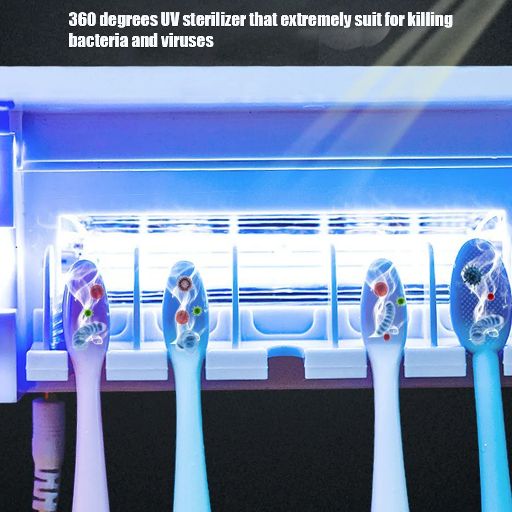 Ультрафиолетовый стерилизатор для зубных щеток с УФ подсветкой Автоматический