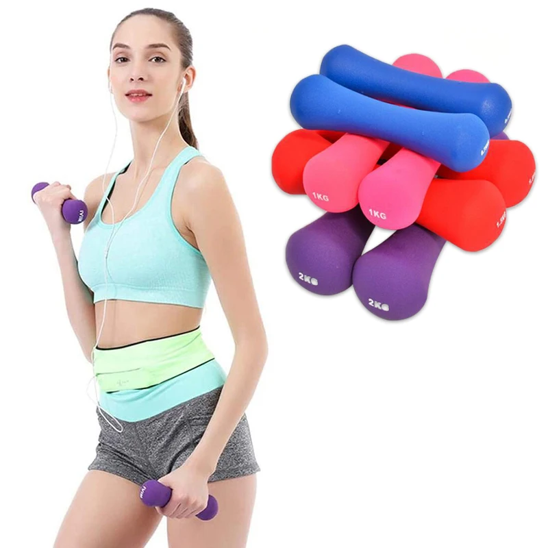 Гантели для бодибилдинга 1000 г тренировочное оборудование домашнего спортзала