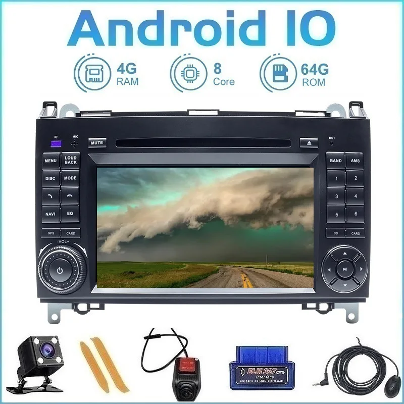ZLTOOPAI Android 10 для Benz Sprinter Viano Vito B класс B200 B180 Автомобильный мультимедийный плеер