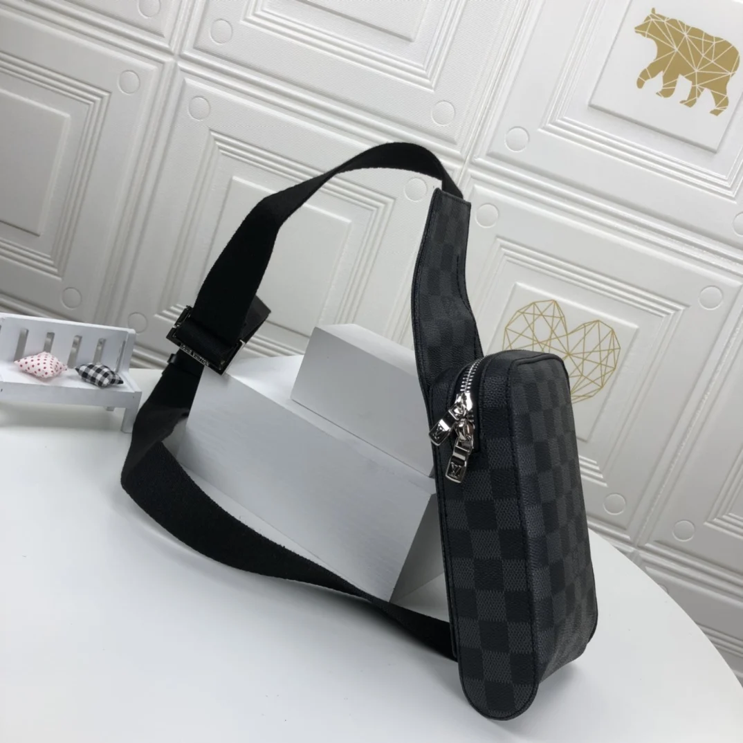 

Chest bag motorcycle bag shoulder bag 2021 sling bag Genuine leather bag luxury brand bag bag for men Men's designer bag