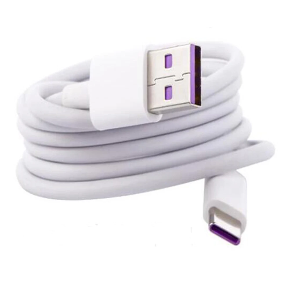 5A TYPE C Cable huawei 4,5 v 5a 5v 4.5a SuperCharge Зарядное устройство Usb Быстрая Зарядка адаптер 5A type C кабель для P20 Honor 20 Pro 20S 10 V10 V20 - Тип штекера: 5A TYPE C Cable