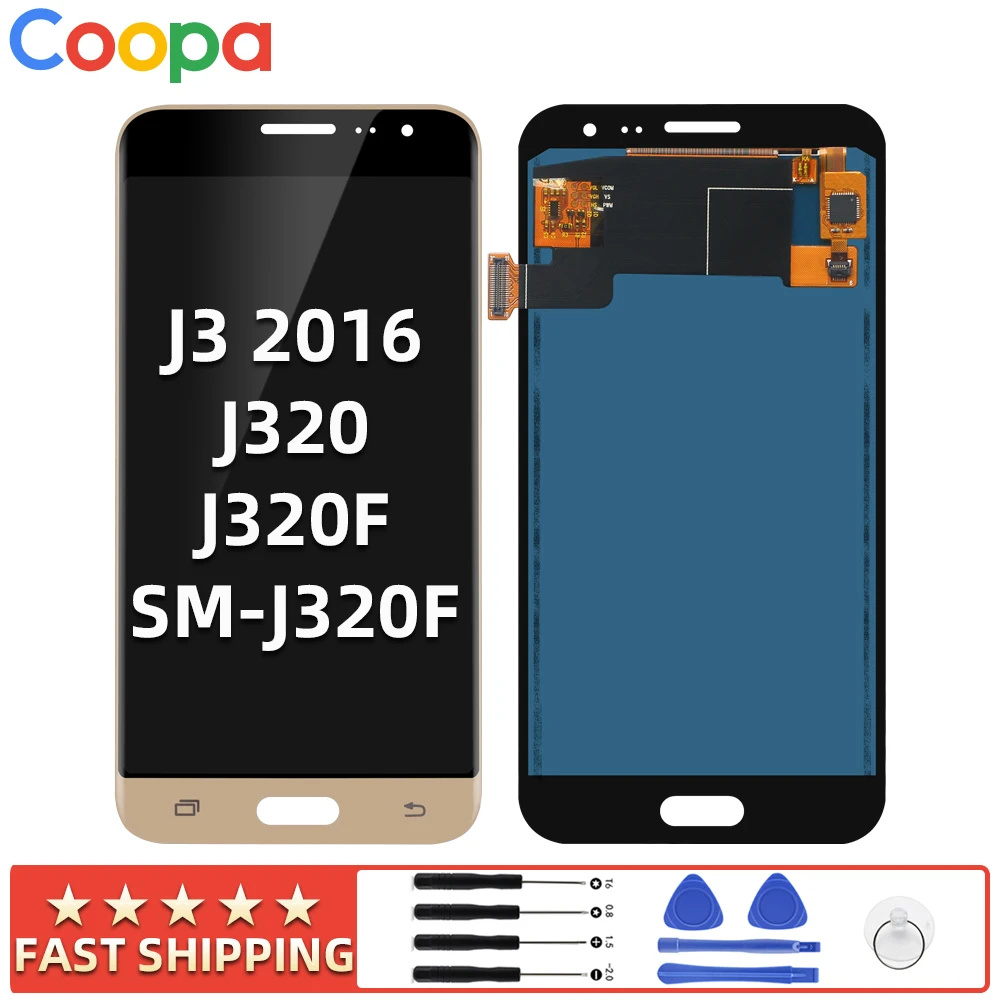 ЖК дисплей 5 0 дюйма для Samsung Galaxy J3 2016 J320 J320F J320H с сенсорным экраном и дигитайзером в