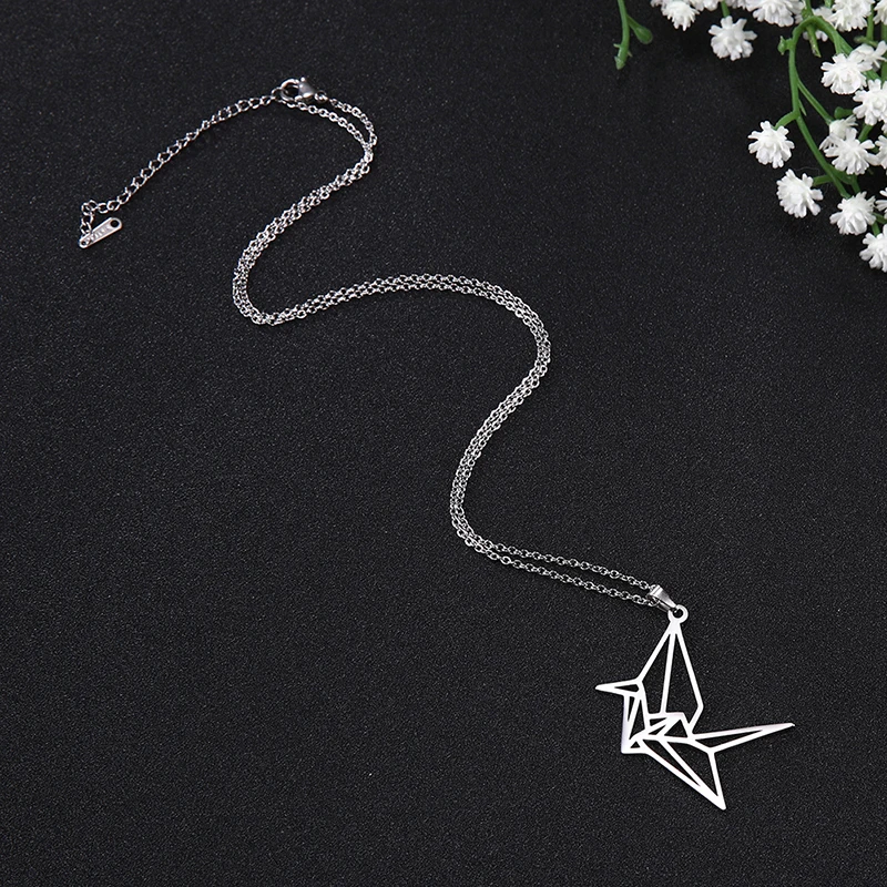 Женская подвеска-Журавль из нержавеющей стали 316L | Украшения и аксессуары