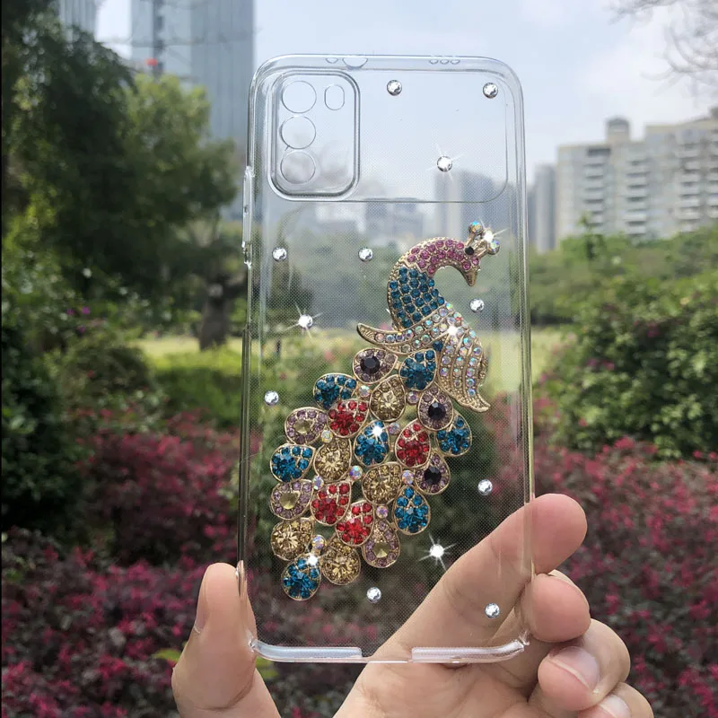 

Shockproof Case For Huawei P50 Pro Handmade Decoration Fashion Flash Diamond Acrylic Back Cover For Huawei P50 Pro Phone Cases