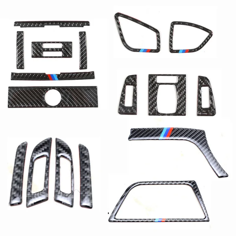 

For BMW 3 4 Series 3GT F30 F31 F32 F34 Carbon Fiber Car Air Outlet Air Conditioning Vent frame cover trim Car interior Stickers