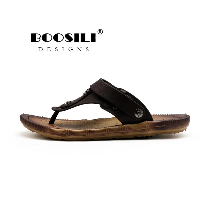 Мужские сандалии на плоской подошве в полоску|Вьетнамки| |