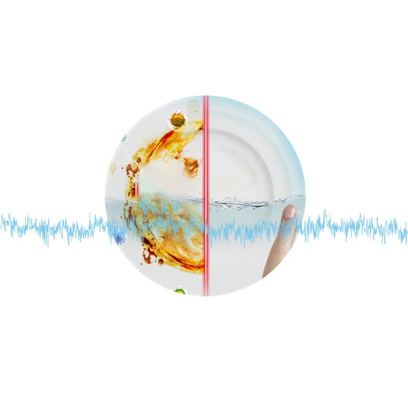 2 шт. мини посудомоечная машина USB ультразвуковая бытовая синий +