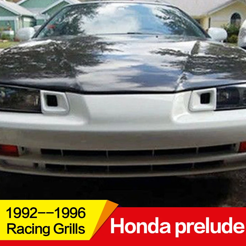 Используется для Honda Prelude racing grills 1992 93 94 95 96 год углеродное волокно рефитт передний центр гоночная решетка крышка аксессуары