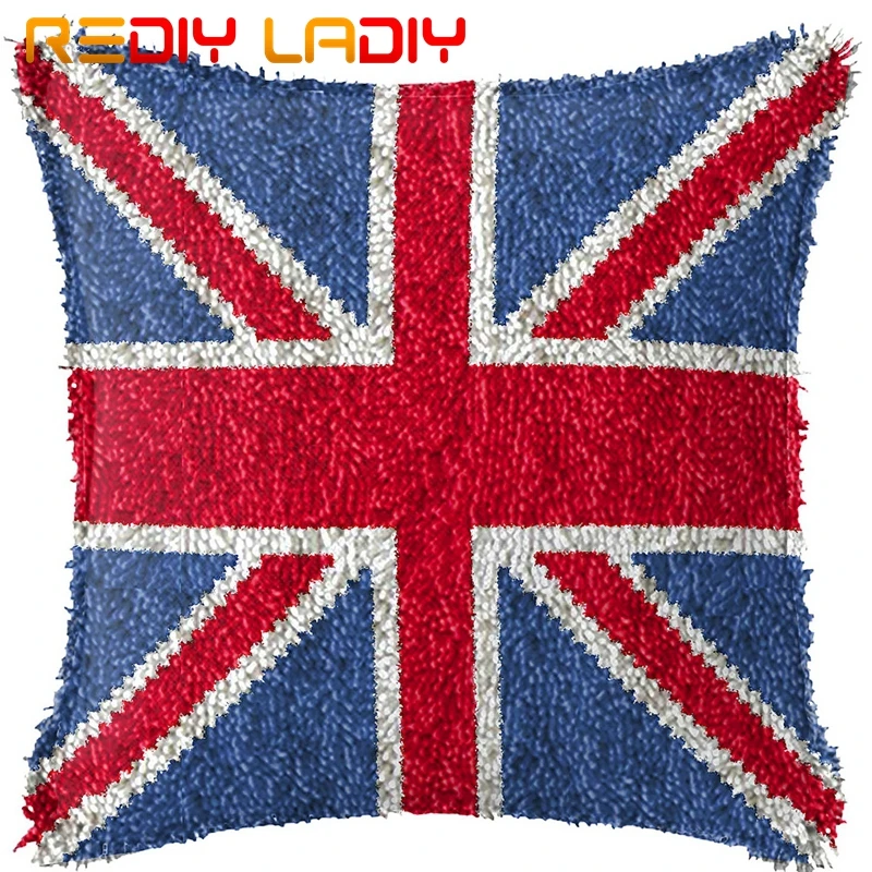 Набор крючков с защелкой Сделайте свою собственную подушку английский флаг
