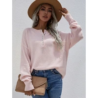 elegant knitted sweater women solid basic single breasted pullover autumn winter fashion long sleeve vintage female warm tops