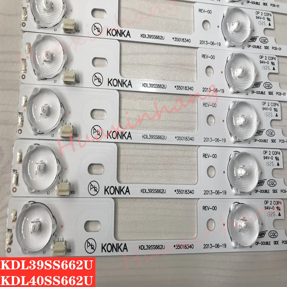 100 штук для Konka 39 дюймов ТВ KDL39SS662U 35018339 40 KDL40SS662U 35019864 327 мм 6V |