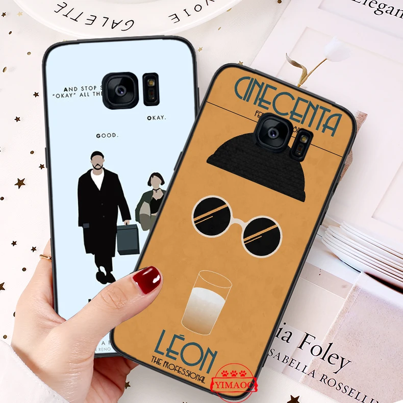 Leon Matilda Natalie Portman Silicone Soft Case for Samsung S6 S7 Edge S8 S9 S10 Plus Note 8 9 10 M10 M20 M30 M40 |