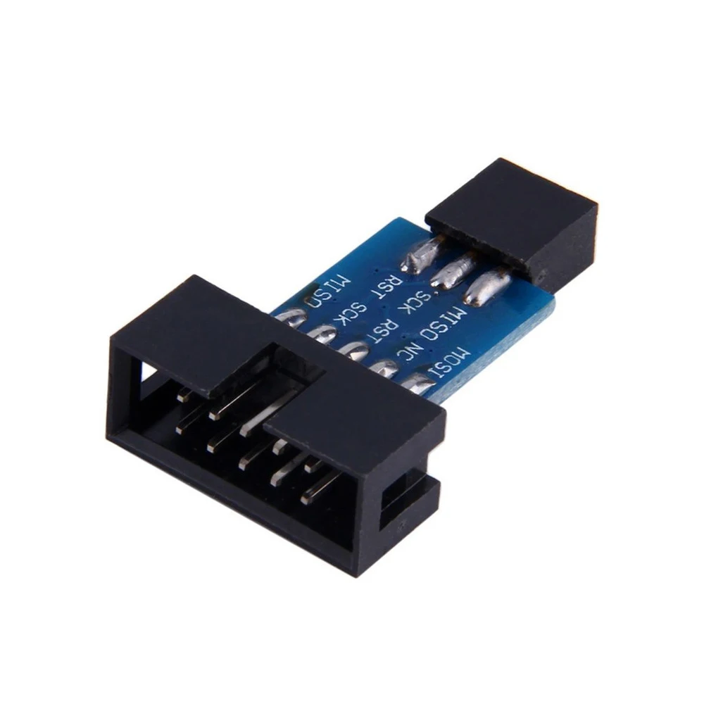 10-контактная 6-контактная плата адаптера для AVRISP MKII USBASP STK500 USB ISP преобразователь