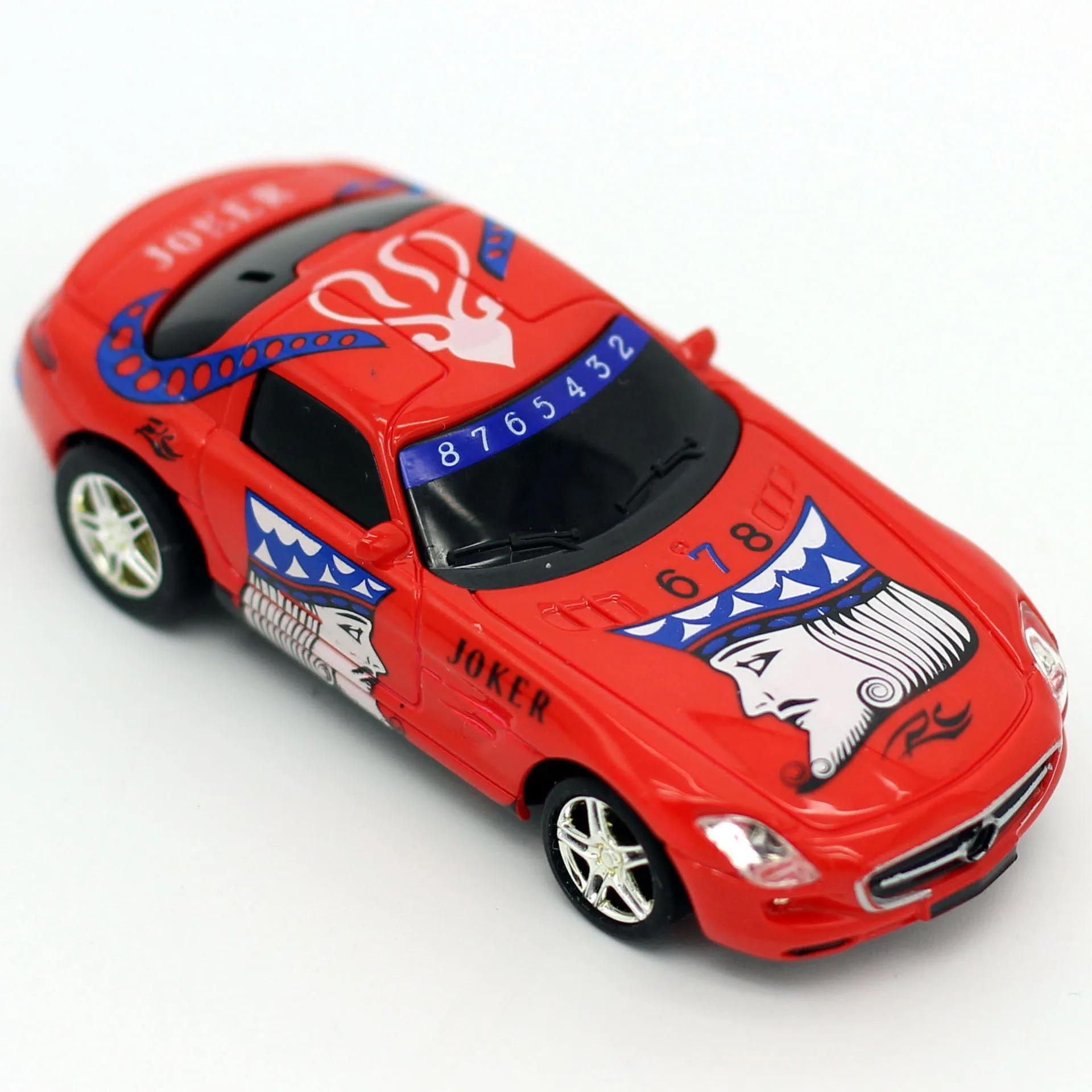 Высокое качество 7 см длинный мини RC автомобиль игрушки с 2,4 ГГц 4CH Радио пульт дистанционного управления