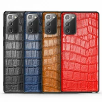 genuine leather case for samsung galaxy note 20 ultra luxury crocodile back case for samsung note 10 plus phone cover capa coque