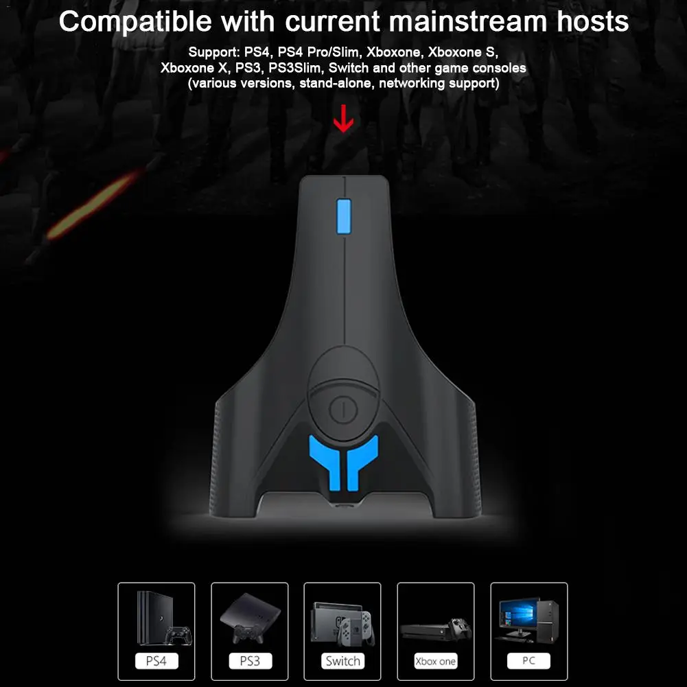 Мобильная игровая клавиатура мышь конвертер USB беспроводной Bluetooth адаптер