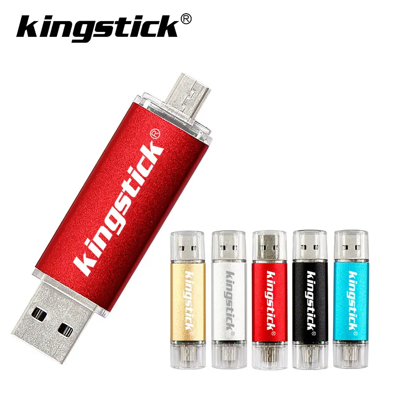 Оригинальный USB флеш накопитель OTG 2 в 1 8 ГБ 16 Флешка 32 64 128 usb накопитель|USB