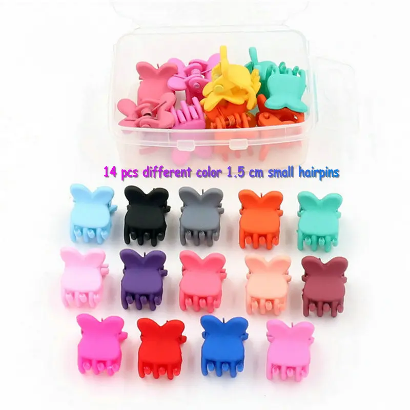 10 шт. и 15 челюсти клип милые животные цветок мини шпильки для девочек дети