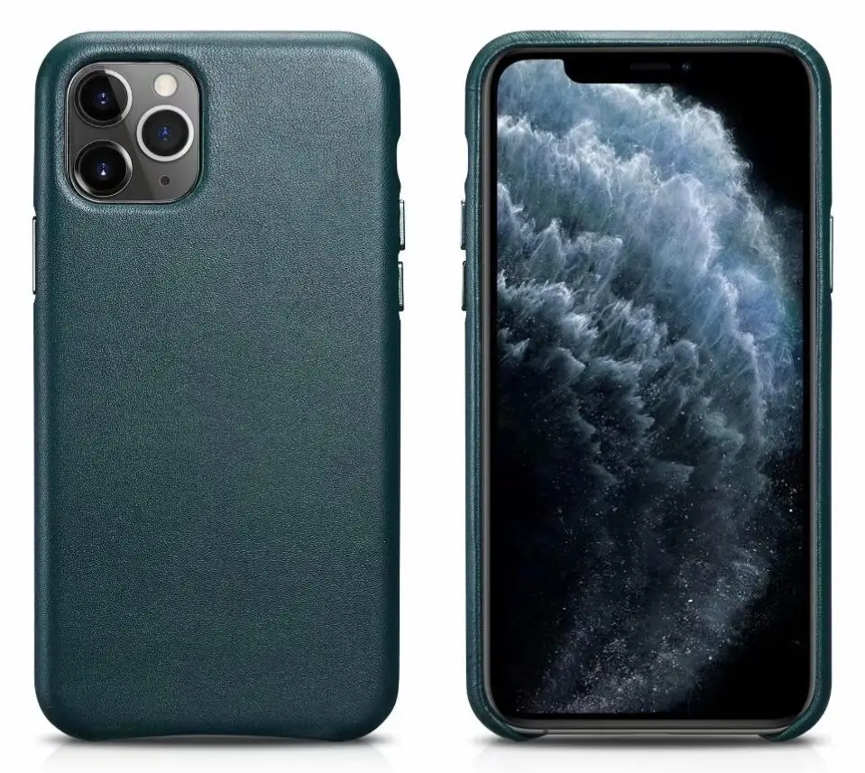 Blue Роскошный чехол из натуральной кожи для iPhone 11 Pro Max iPhone XS чехол для Max XR чехол для телефона защитный чехол - Цвет: Blue
