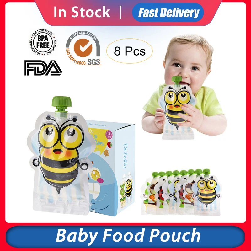 8 шт. 150 мл многоразовый герметичный дополнительных Еда мешочек для хранения