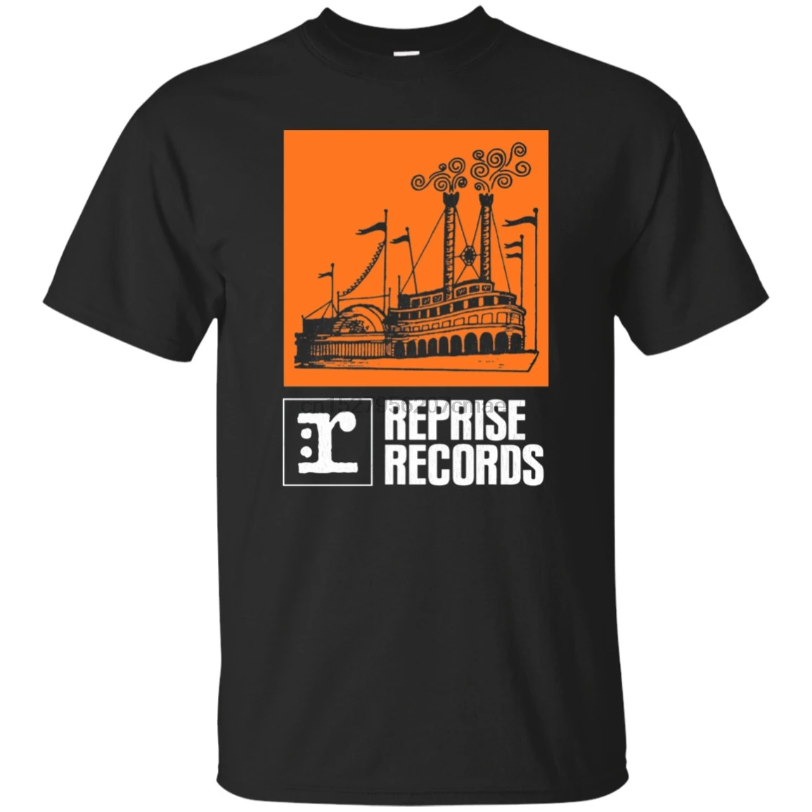 Reprise Records риверботер Ретро рекорд лейбл музыкальная компания футболка | Мужская