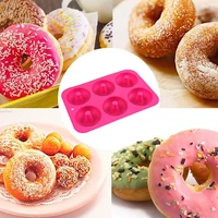 68 cavity donut chocolate mold silicone non stick baking tray heat resistant reusable folded colorful soft dessert making tool
