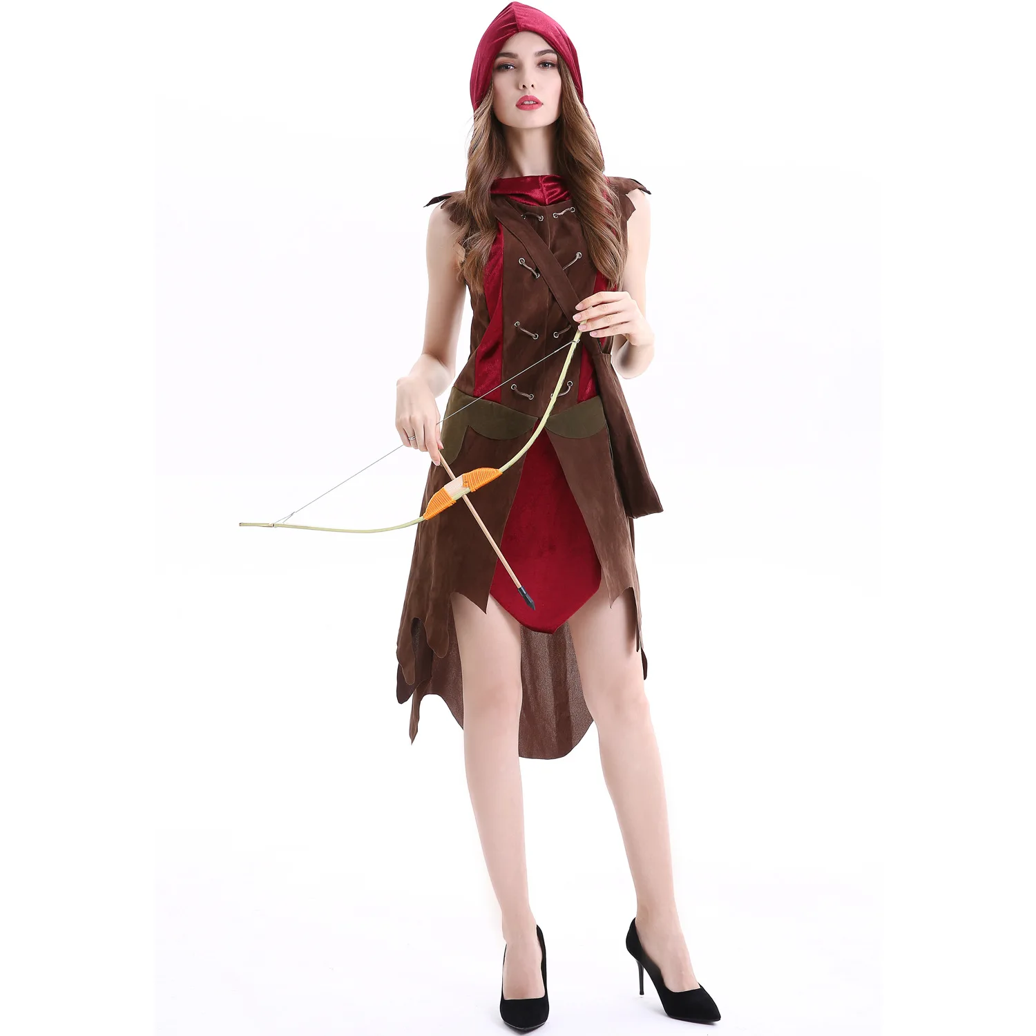 

Cosplay costume female hunter Little Red Riding Hood Costume costumes for the performance of Aboriginal women soldiers