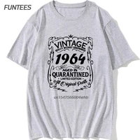 made in 1964 father day clothes all original parts t shirts birthday gift design 100 cotton t shirt male vintage xs 3xl
