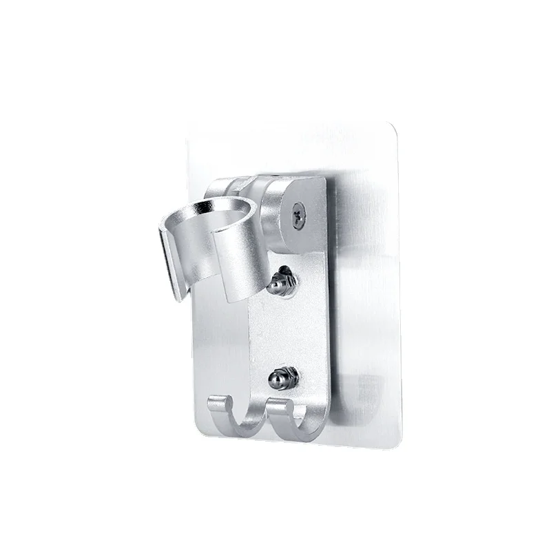 

Space Aluminum Hole Free Shower Support Base Bathroom Accessories Shower Holder Adjustable For Shower Suction Cup Shower Stand