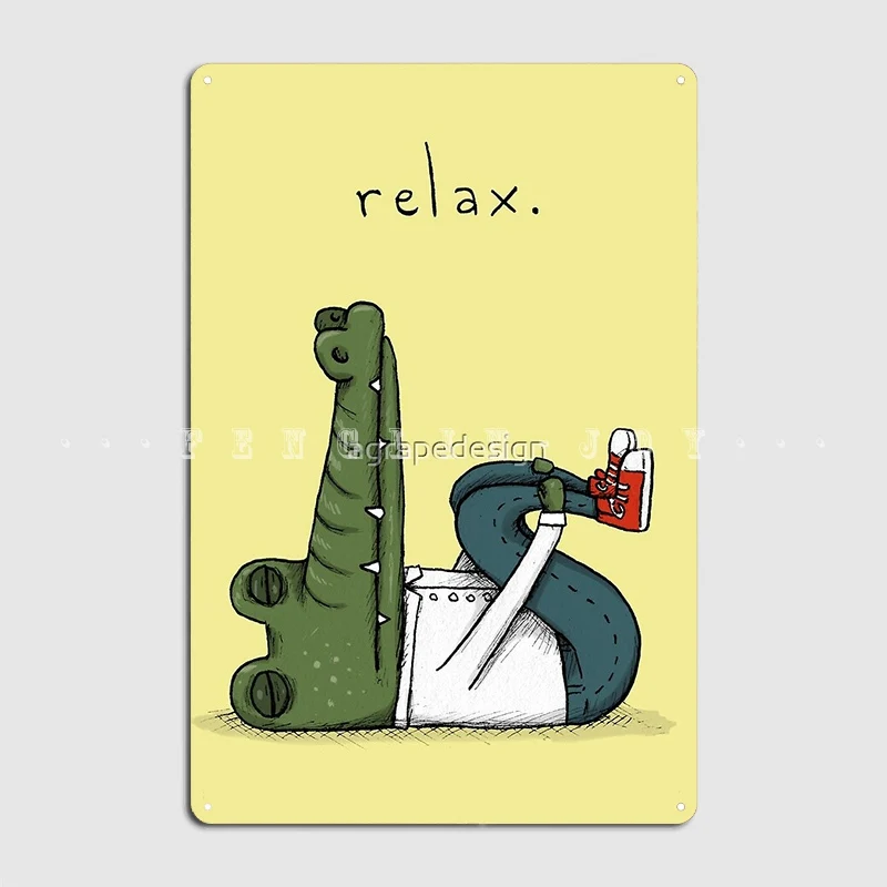 

Расслабляющий металлический плакат, кинотеатр, гараж, гостиная, Настенный декор на заказ, оловянные плакаты с вывесками