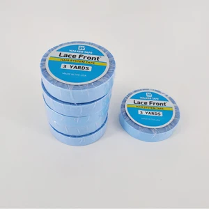 Лента супер кружевная для волос, двухсторонняя клейкая лента 3 ярда, 0,8 см1,0 см, для наращивания парика