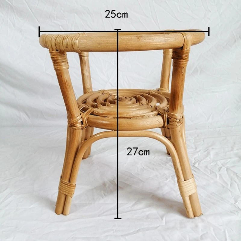 

Natural Rattan Plant Stand Rack Indoor Flower Pot Holder Garden Vine Trellis Nordic Shelf Home Garden Balcony Decor