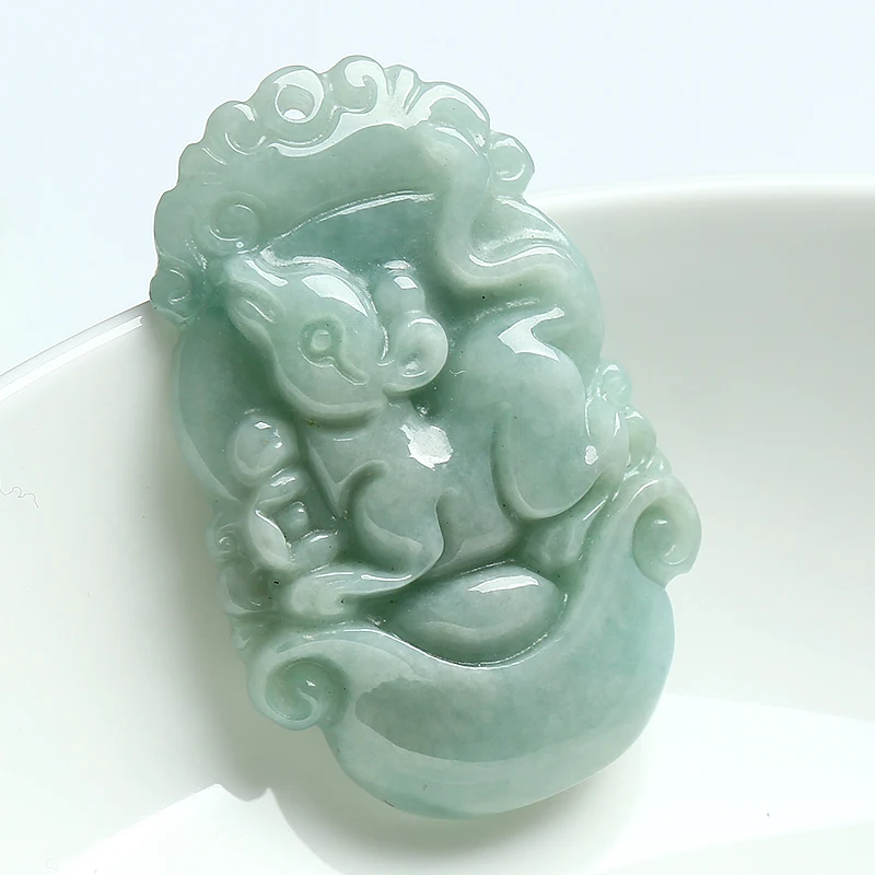 Натурального нефрита резной бирманского жадеита обезьяна OX Дракон Тигр &quot