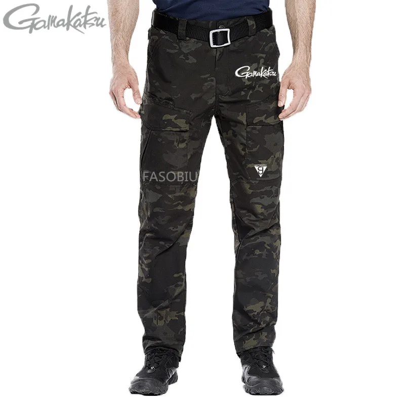 

2021 New Gamakatsu Fishing Pants for Men Fishing Clothes for Fishing Tactical Clothing Mens Outdoor Sports Trousers Multi-Pocket