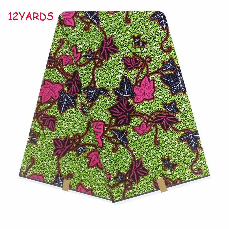 as picture Горячая распродажа! Kente восковая ткань настоящий мягкий воск хлопок африканская восковая печать ткани 12 ярдов голландский воск стиль для шитья - Цвет: as picture