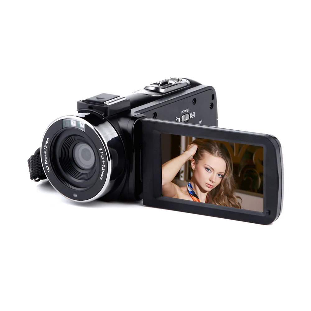

ZIHOTEK экономичная видеокамера HD 1080P 30fps 16X с оптическим зумом, Wi-Fi, сенсорный дисплей 3,0 дюйма, цифровая видеокамера