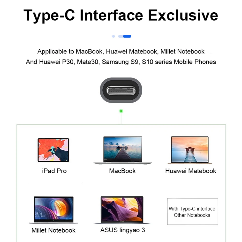 Док-станция WOTOBE 6 в 1 USB Type-C HDMI совместимая с 3 0 | Мобильные телефоны и аксессуары